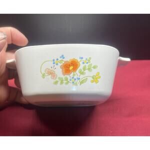 Vintage Corelle Corning Ware Wildflower‎ 2 3/4 cup P-43-B Casserole Dish